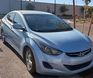 Blue Hyundai Elantra