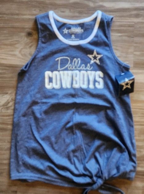 New Girls Kids Fallas Cowboys Tank Top Shirt Sz Medium