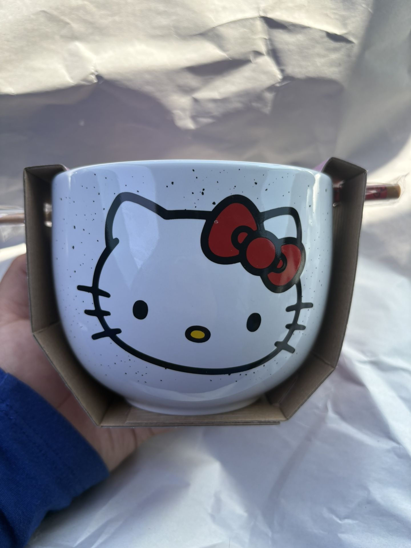 Hello Kitty Bowl W/ Chopsticks