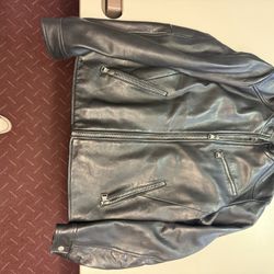 Black Leather Jacket - Men’s X Small Andrew Marc