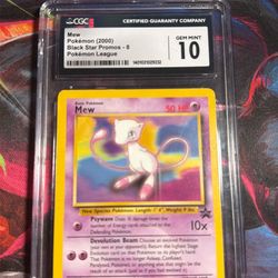 Pokemon 2000 Mew Black Star Promo CGC Gem Mint 10