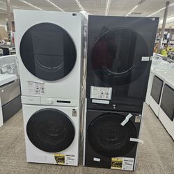 LG & SAMSUNG WASHER AND DRYER STACKABLES 