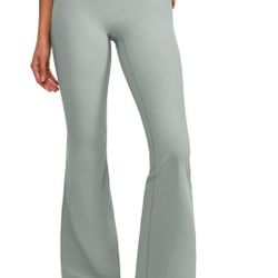  Womens High Waist No Front Seam Scrunch Butt Flare Leggings Workouts  Bootcut Gym Yoga Pants