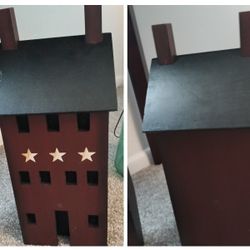 Wooden House 15" Tall $10