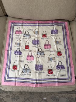 Coach silk scarf