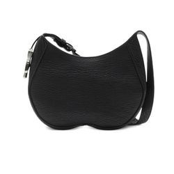 Burberry Chess Small Black Leather Shoulder Bag New