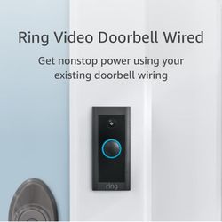Ring Video Doorbell Wired, Use Two-Way Talk, advanced motion detection, HD camera and real-time alerts to monitor your front door (wiri