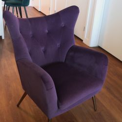 Purple Velvet Chair