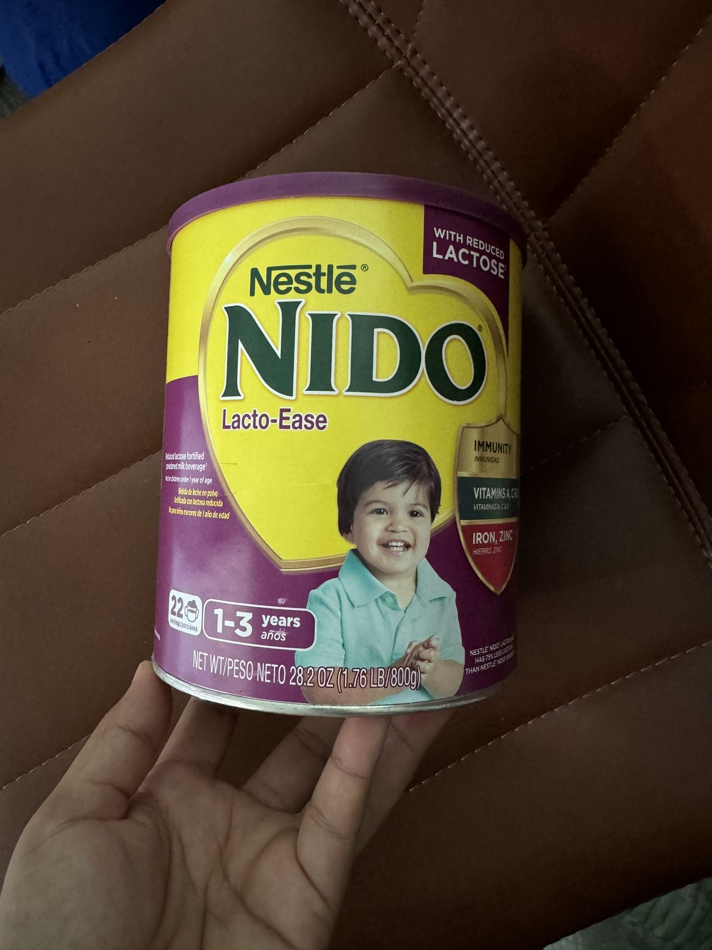 Leche Nido Deslactosada 12 Dólar Por Lata