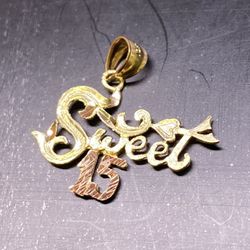 10k “Sweet 15” Pendant 