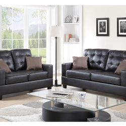 Brown Sofa And Love Seat Set 