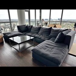 Navy Blue Cloud Couch Dupe