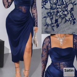 Shein Blue Navy Dress 2x