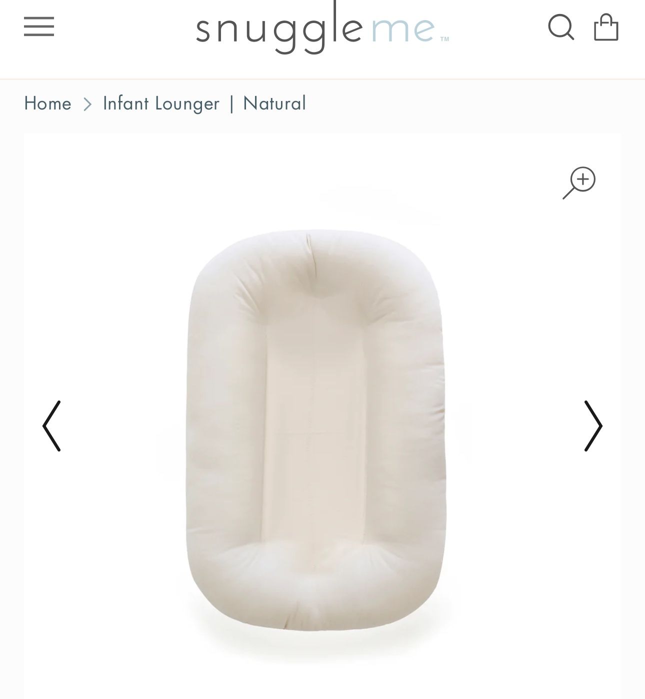 Snuggle me Infant Lounger | Natural 