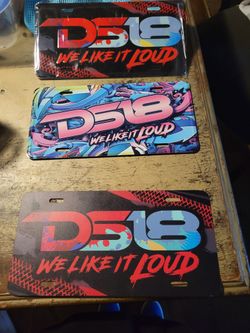 DS18 LICENSE PLATES