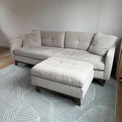 Mid Century Modern Couch And Ottoman