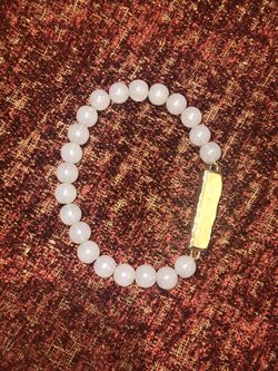 💥gray faux druzy rectangle stone beaded stretch bracelet💥