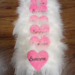 Survivor With Angel Wing Ornaments