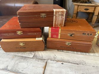 Empty Cigar Boxes