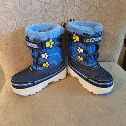 Paw Patrol Insulated Snow Boots Size Tottler 8 Excellent Condition 