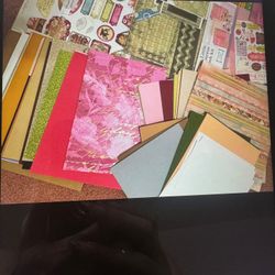 Huge Scrapbook Scrapbooking Bundle Paper Arts Craft Supplies Teacher