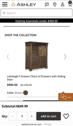 Ashley’s Bedroom furniture