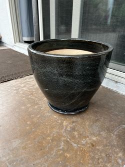 Large Ceramic Glazed Planter Pot
