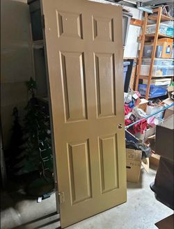 Interior 30”x80” door + construction lumber