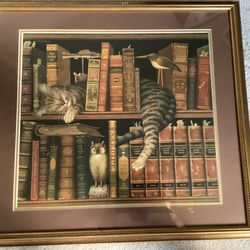 1992 Charles Wysocki Frederick The Literate Lithograph Signed Numbered Limited Edition Cat