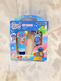Stitch lip balm and hand lotion set