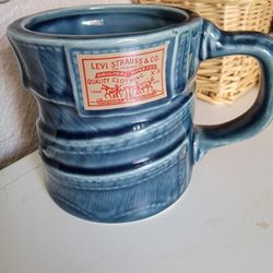 Levi's Blue Denim Look Coffee Cup