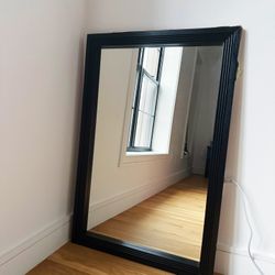 Large Beveled framed mirror