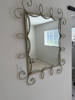 Pewter mirror