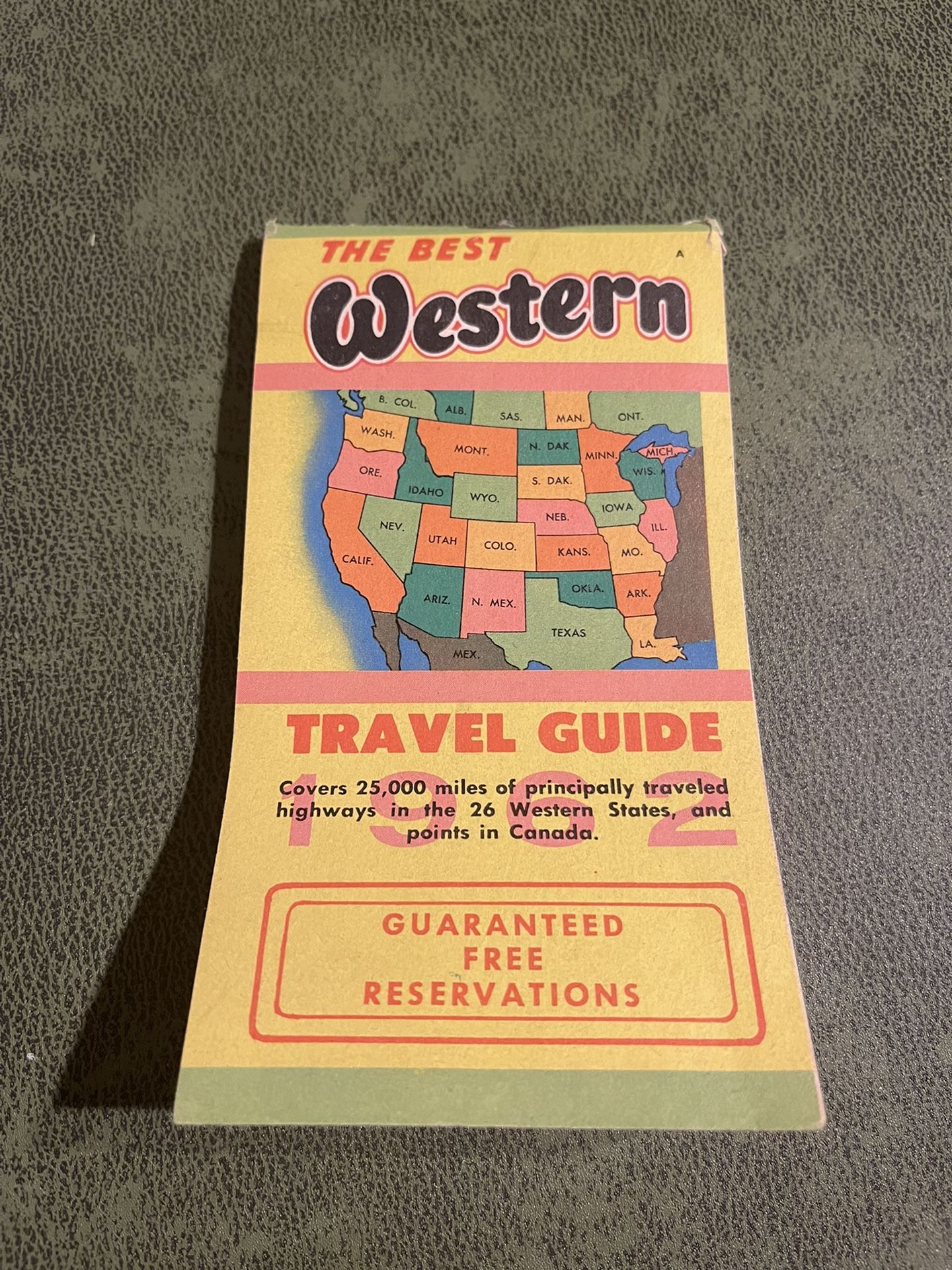 1962 The Best Western Travel Guide 138 pages