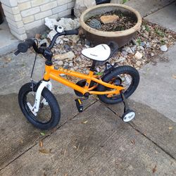 Kids Orange Bike 12 Inch