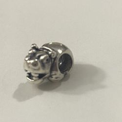 Pandora Hippo Retired Charm. 