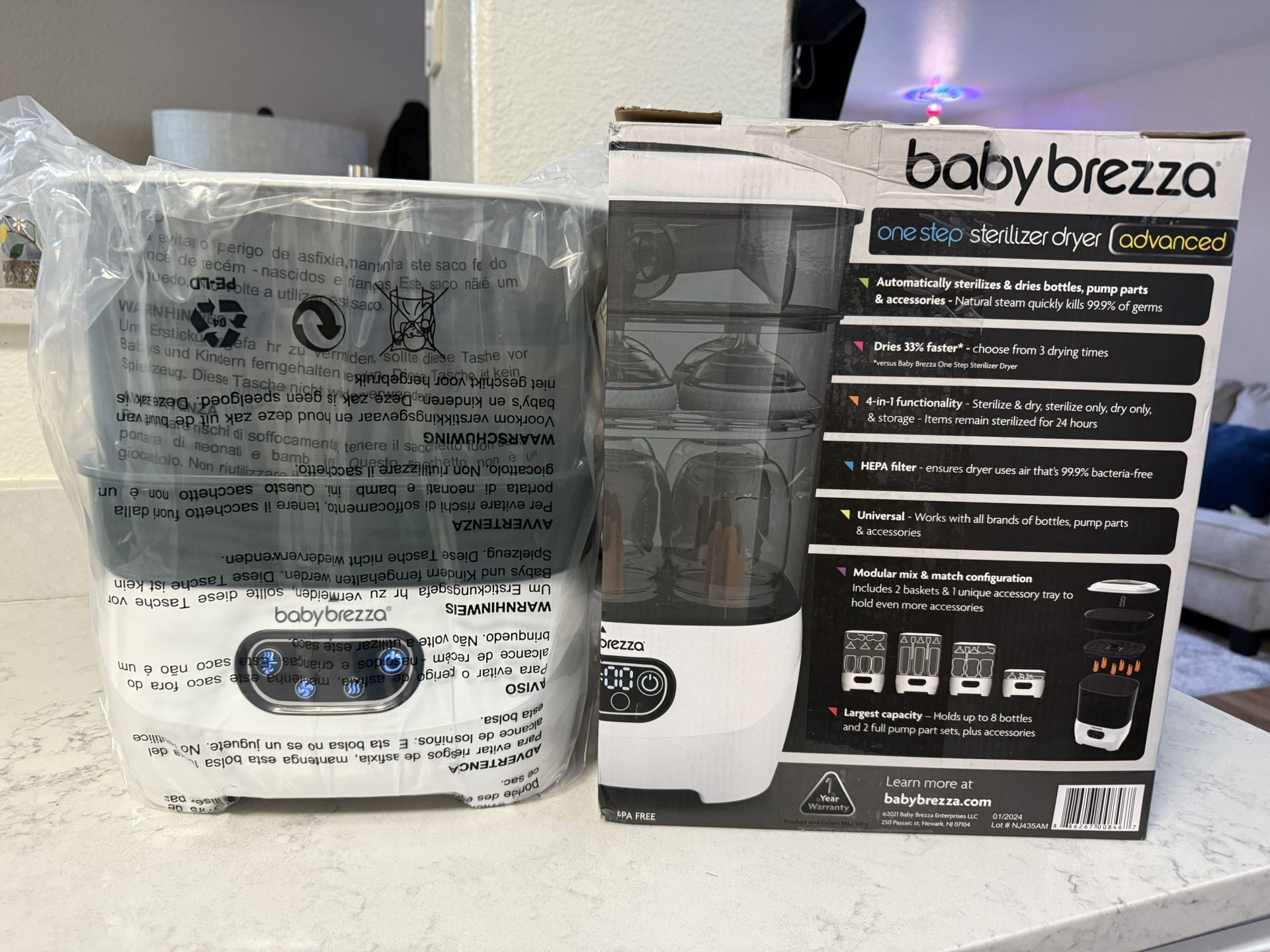 BRAND NEW IN BOX - Baby Brezza One Step Sterilizer & Dryer