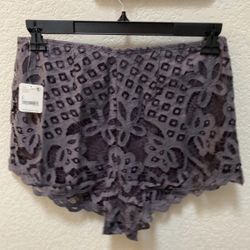 NWT Free People Adella festival shorts, Large, grey