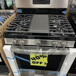  STAINLESS STEEL GE GAS RANGE
