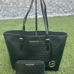 Michael Kors Large Tote with Waller, used/Set MK usado