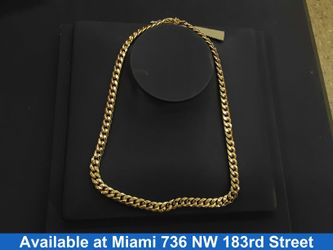 Cuban Link Chain - Yellow Gold 10k (.417) 20.9 grams 18 inch