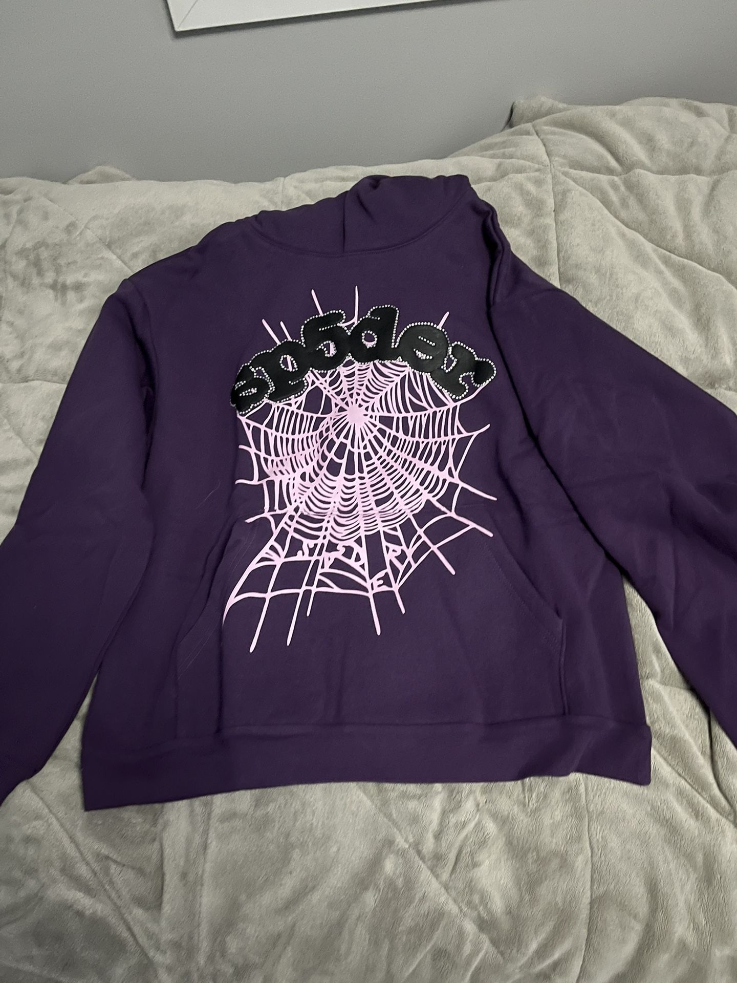 Sp5der Purple Hoodie