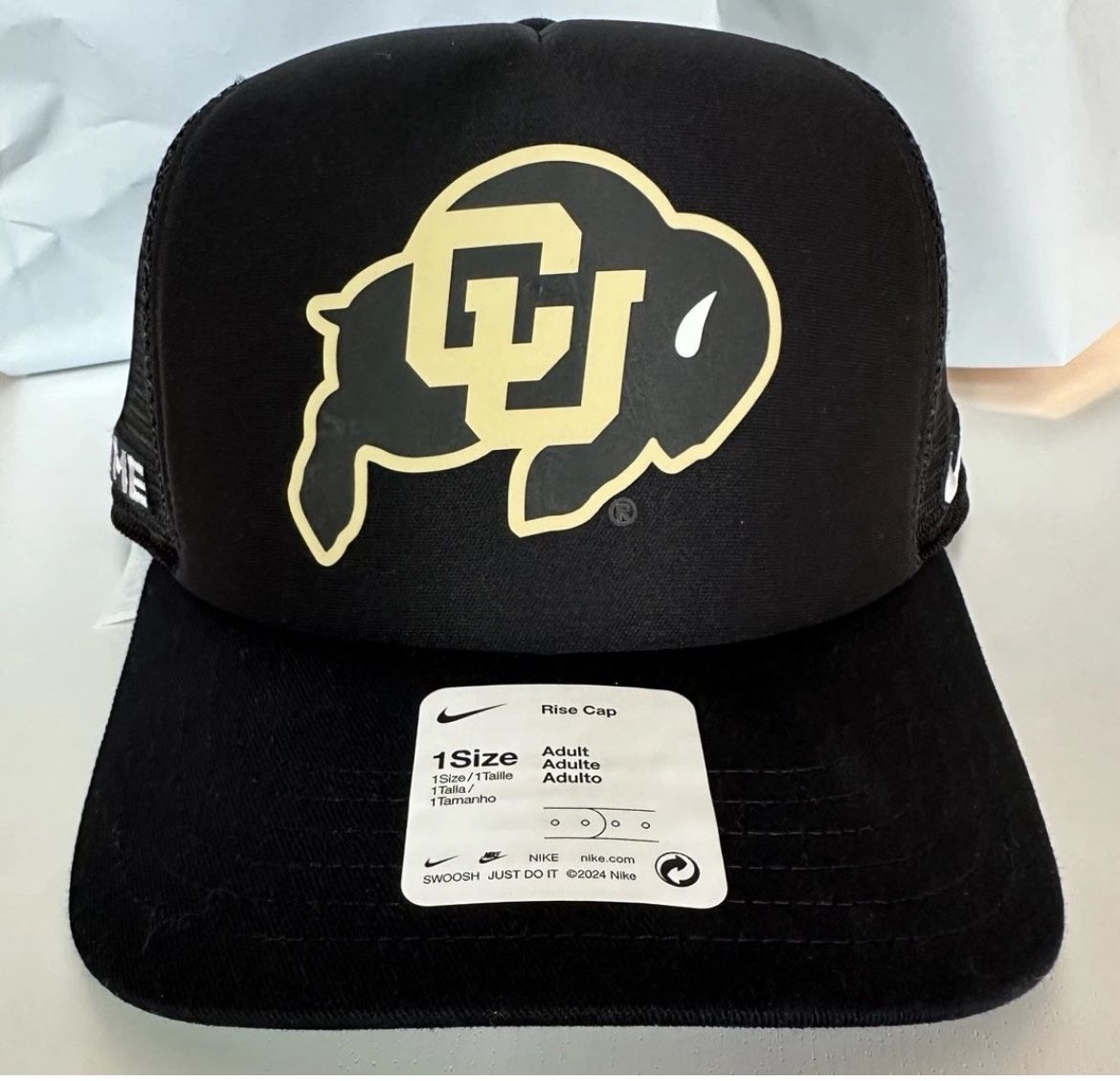 NWT Nike Colorado Buffaloes Coach Prime Deion Sanders Black Snapback Hat Cap