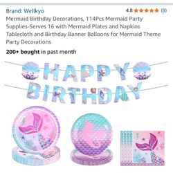 Mermaid Decorations Unopened 