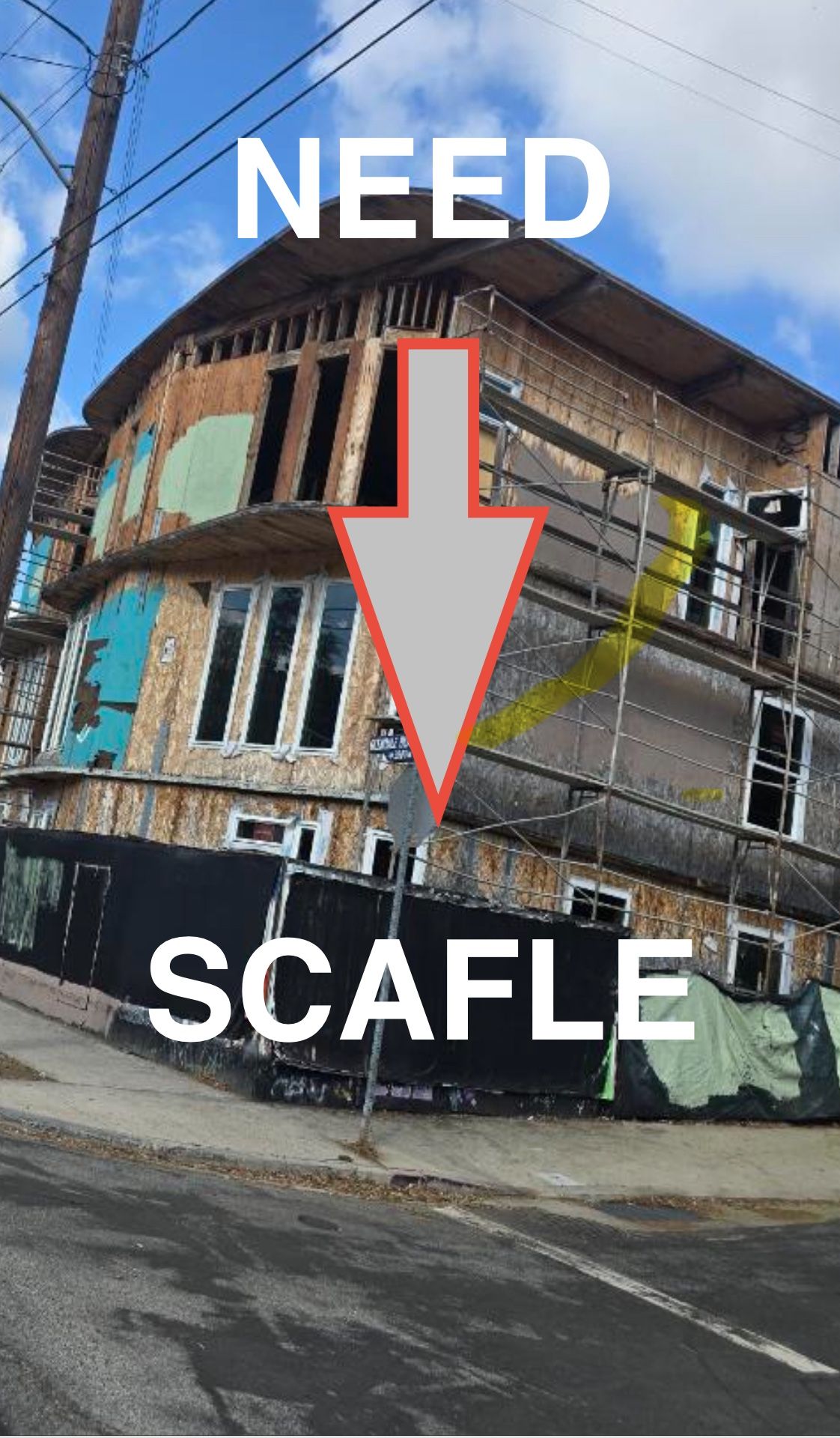 Scaffold installation as much as you need