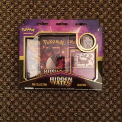 Pokemon Mewtwo Hidden Fates Pin Collection Box 