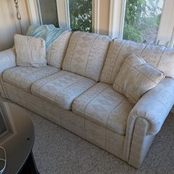 La-Z-Boy Hammary Tan Sofa Sleeper Couch 