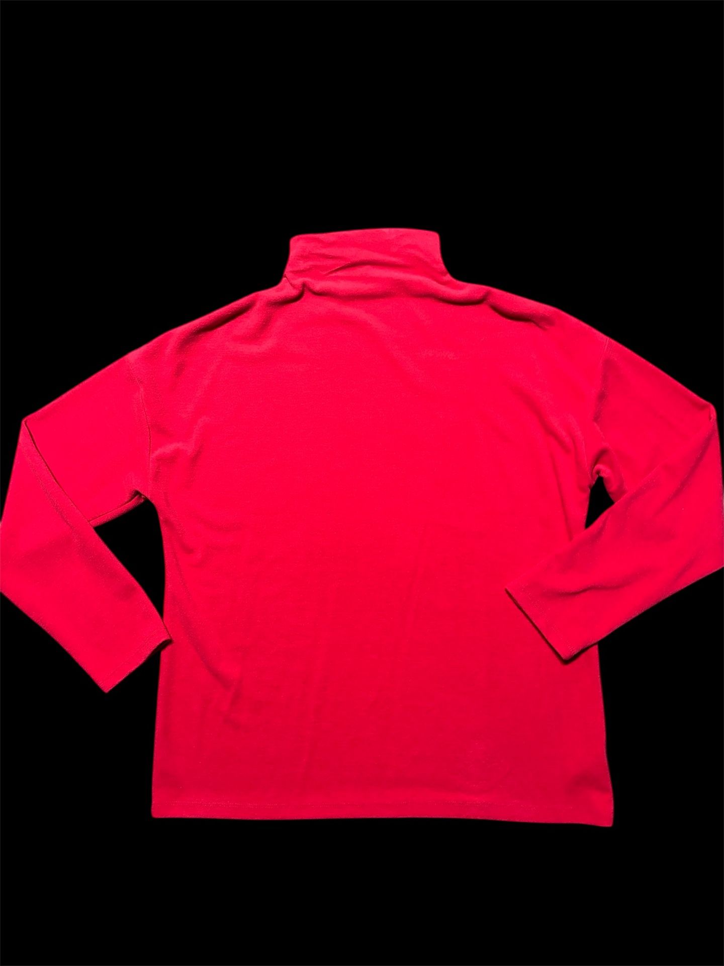 Red A New Day mock neck long sleeve fleece shirt