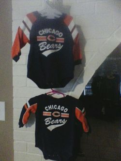 Chicago Bears onesies (size 12 months)
