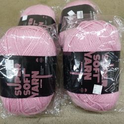 Lammaloe Acrylic Crochet & Knitting Yarn 370 Yards – Dusty Pink